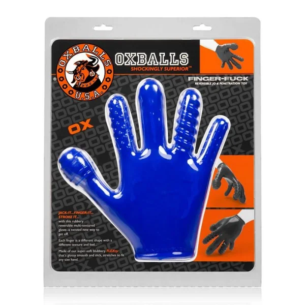 Oxballs Finger Reversible JO Penetration Glove Police B — image 12 of 12