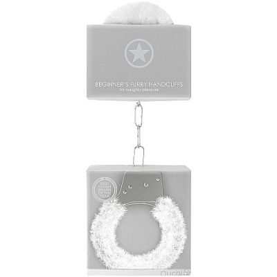 Beginners Handcuffs Furry White