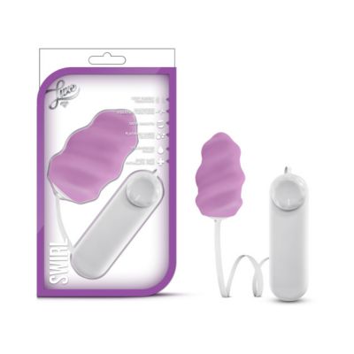 Luxe Swirl Bullet Vibrator With Sleeve Purple