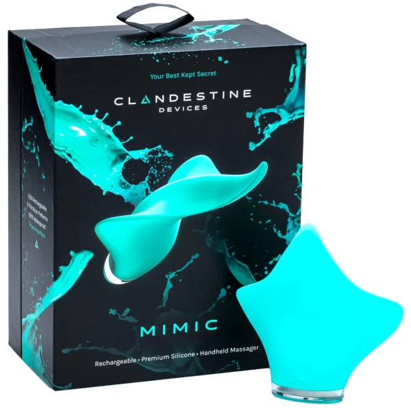 MIMIC 8-Function Flexible Rechargeable Silicone Vibrator - Seafoam