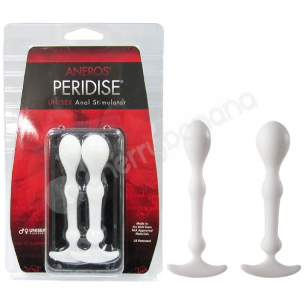 Aneros Peridise White Butt Plugs 2 Sizes Pack