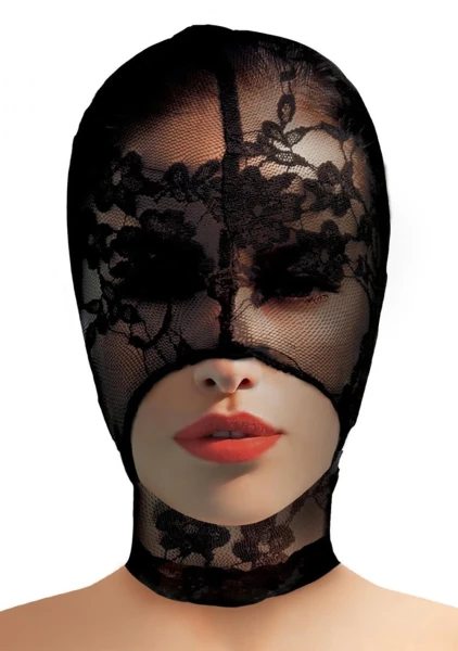 Master Series Lace Seduction Bondage Hood