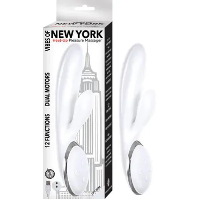 Vibes Of New York Heat up Pleasure Massager White