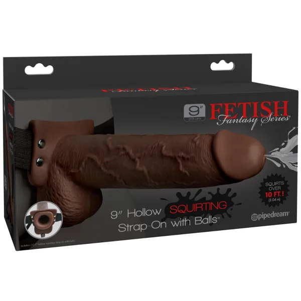 Pipe Dream 9 Inch Hollow Squirting Strap-On