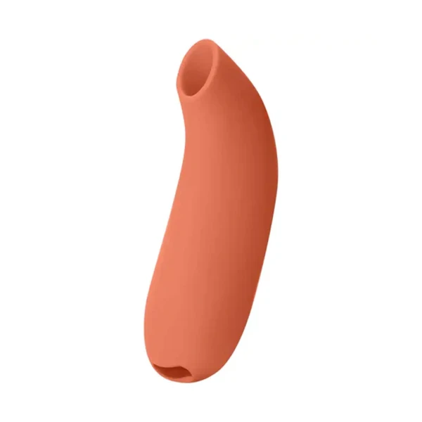 AER Silicone Rechargeable Waterproof Pressure Wave Suction Toy By Dame - Papaya