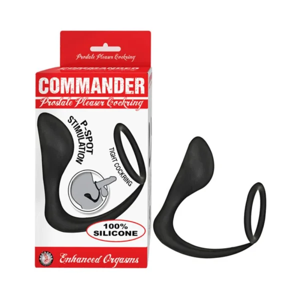 Commander Prostate Pleaser Cockring Black — image 7 of 9