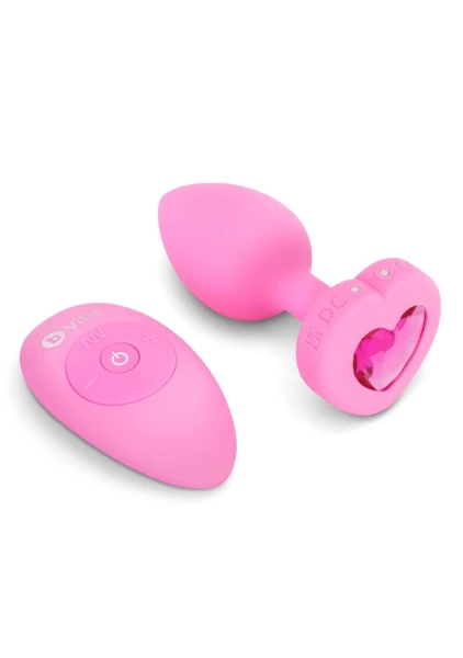 Vibrating Remote Heart Plug
