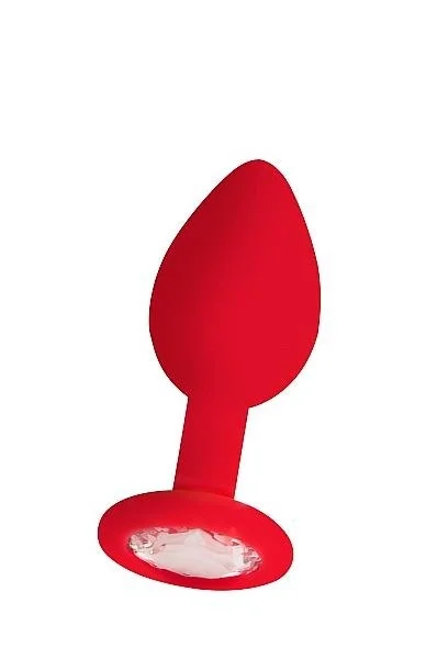 Regular Diamond Butt Plug Red