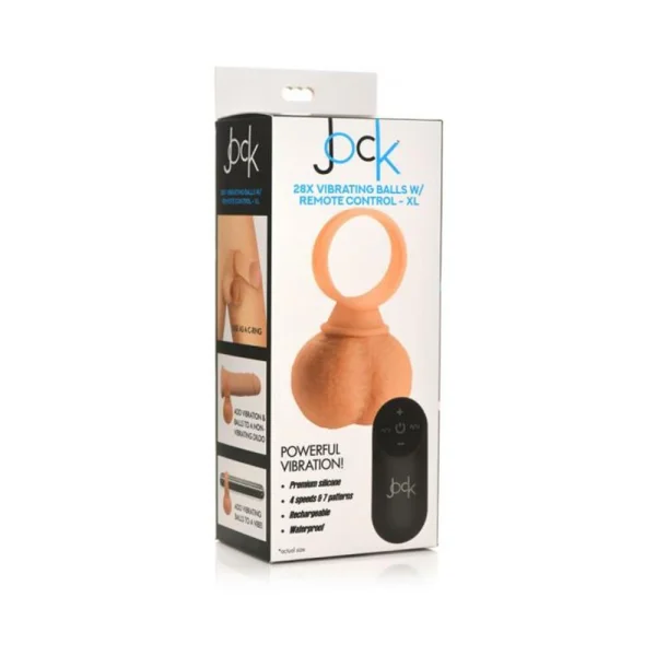 Cock Rings: Jock 28x Vibrating Silicone Balls X-large
