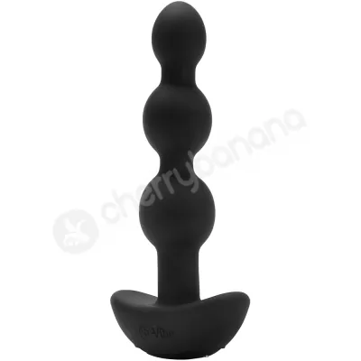 B Vibe Triplet Black Flexible Silicone Vibrating Anal Beads