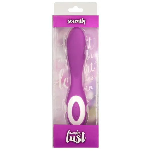Wonderlust Serenity Rechargeable Silicone G-Spot Vibrator - Blue