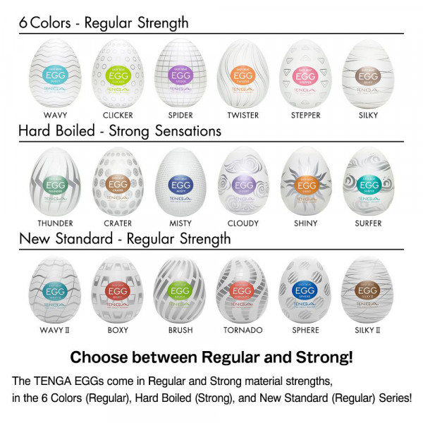 Tenga Egg Variety Pack Penis Masturbator Sleeves