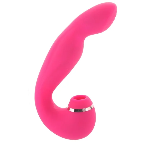 Inya Symphony Rechargeable Silicone Pressure Wave Clitoral Stimulator & G-Spot Vibrator - Pink
