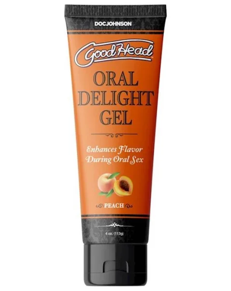 Goodhead Oral Delight Gel Peach 4 Oz.