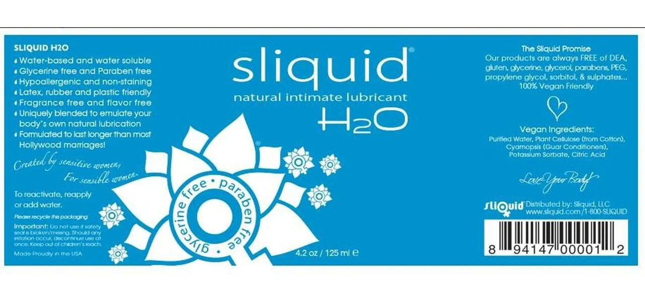 Sliquid H2O Water Based Lubricant