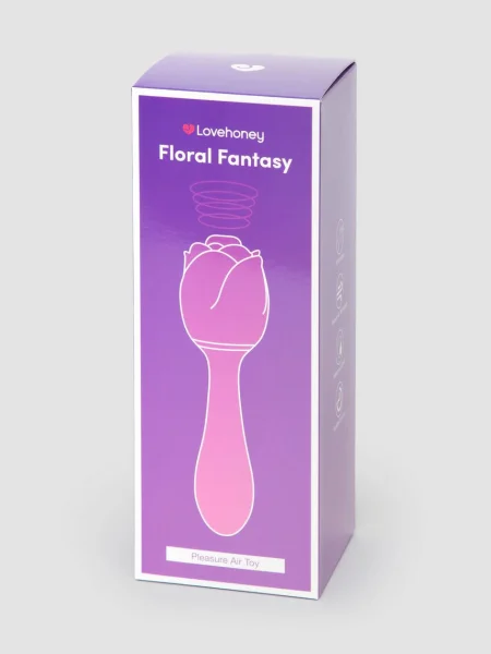 Lovehoney Floral Fantasy Rose Clitoral Suction Stimulator with G-Spot Vibrator