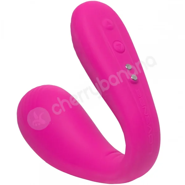 Lovense Dolce Remote Control Dual-ended Vibrator - Hot Pink - 2.9 Inch