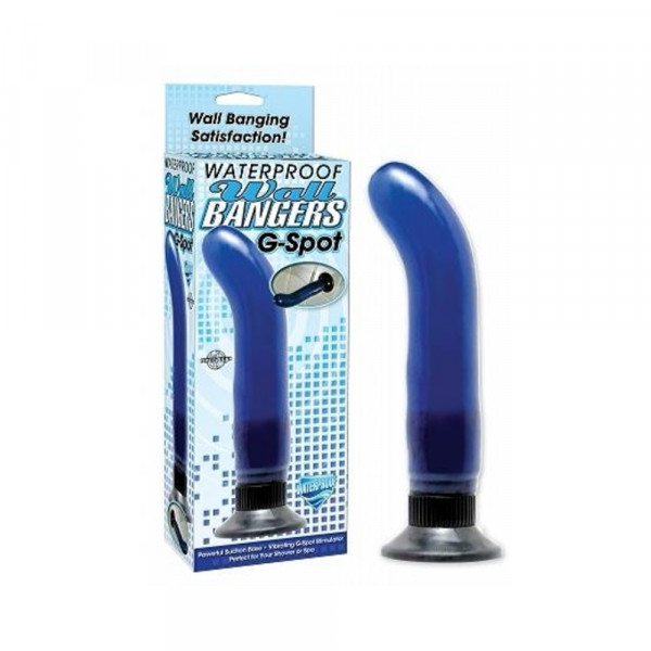 Waterproof Wall Bangers G-Spot Vibrator Blue