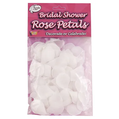 Bridal Shower Rose Petals White