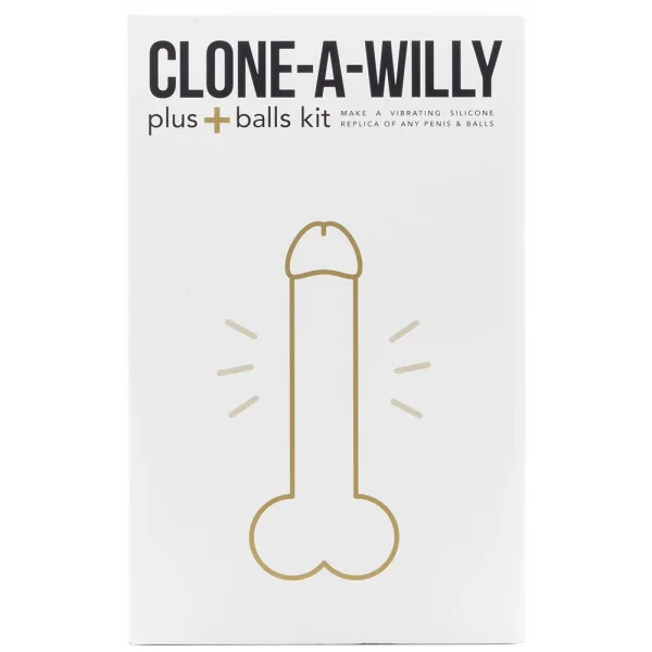 Clone-A-Willy Plus Balls Make Your Own Vibrating Silicone Dildo - Light Skin Tone