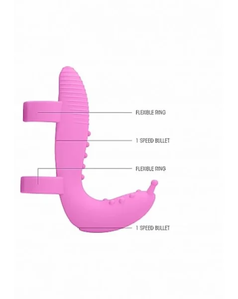 Vibrator Extension Set - Eliott  - Pink - 4.5 Inch