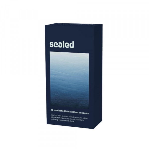 Sealed Ribbed Vegan-Friendly Condoms | 12-Pack