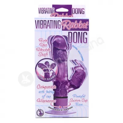 Purple Vibrating Rabbit Dong