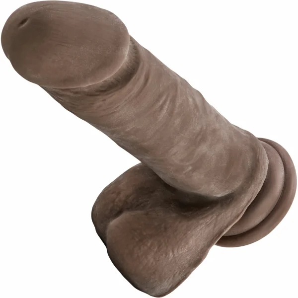 Dr. Skin Mr. Magic Realistic Dildo With Balls & Suction Cup by Blush - Chocolate
