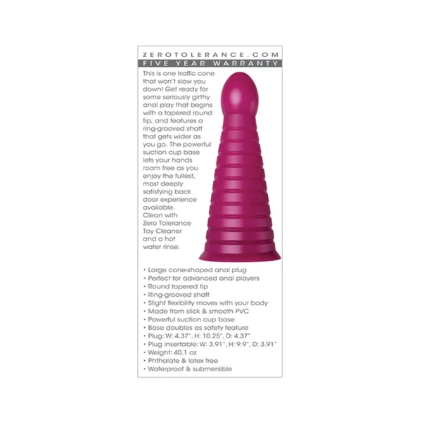 Zt Everest Burgundy Anal Plug — image 5 of 9