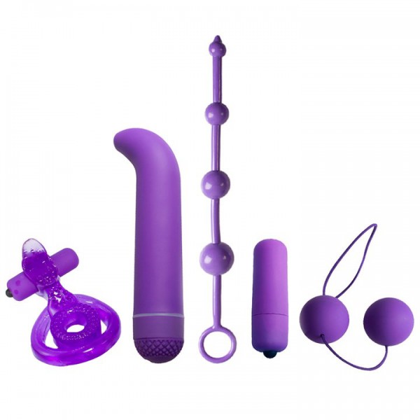 Night In Essentials 6 Piece Purple Couple's Set