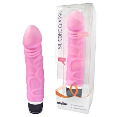 Silicone Classic Thick Veined 034 Seven Function Pink