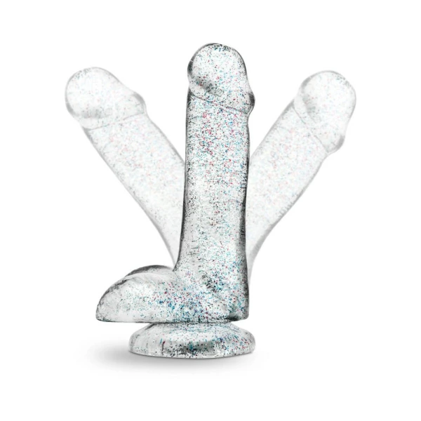 Naturally Yours - 6" Glitter Cock - Sparkling Clear — image 14 of 17