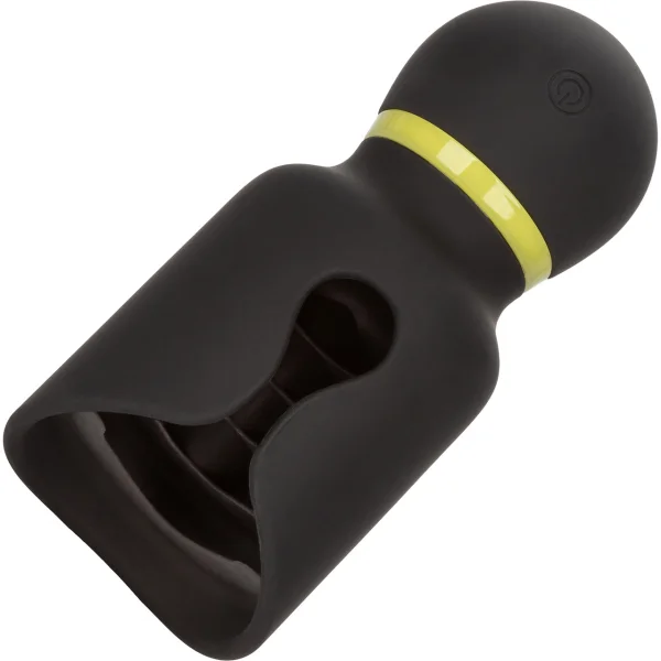 Boundless Flickering Silicone Stroker Penis Masturbator By CalExotics - Black