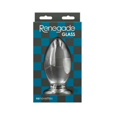 Renegade Glass Bishop Anal Plug Clear