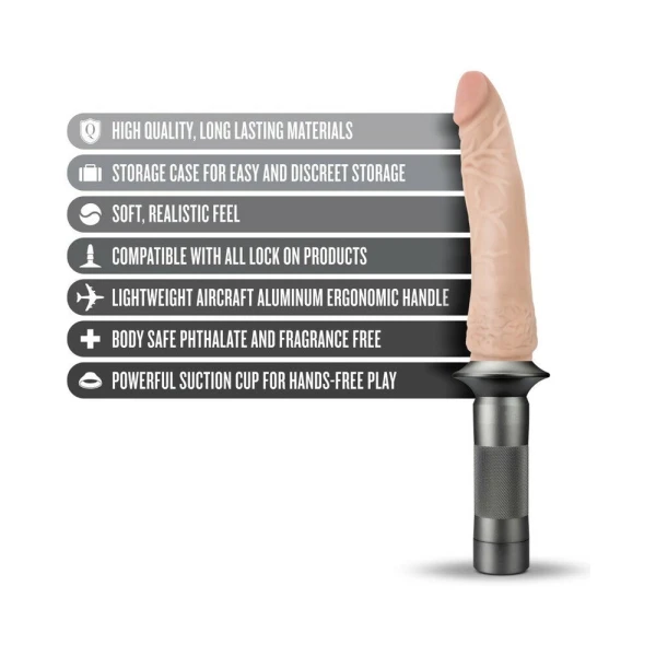 Lock On - Karbonite Dildo And Handle - Vanilla — image 7 of 8