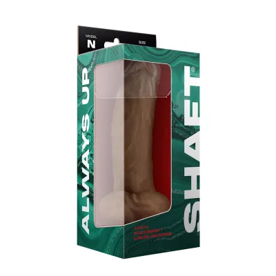 Shaft Model N 9 5 Inch Liquid Silicone Dong With Balls Oak