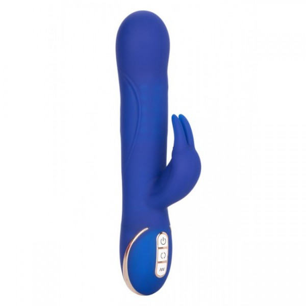 California Exotic 9" Silicone Rotating Beaded Jack Rabbit Vibrator