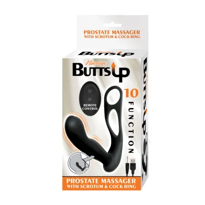 Butts Up Prostate Massager W Scrotum Cock Ring