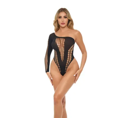 Dollar Sign Bodysuit One Size Black