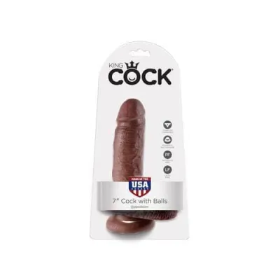 King Cock 7 Inch Cock Brown