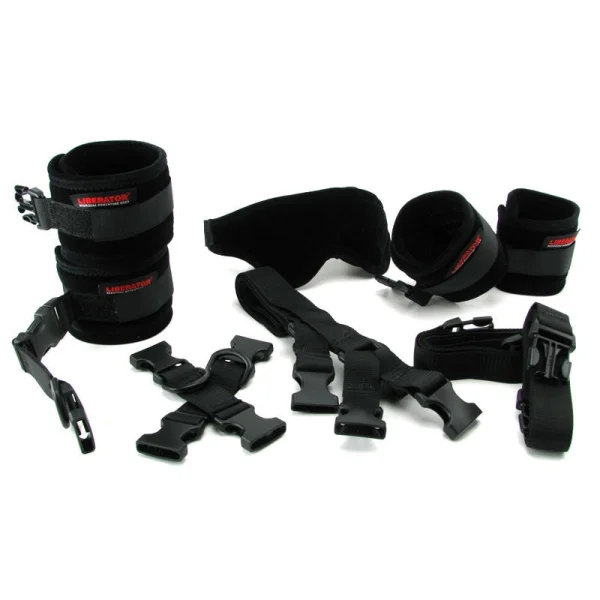 Liberator Black Label Bed Buckler Restraint System - Microfiber Midnight