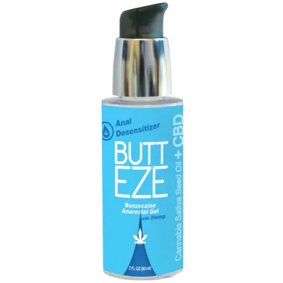 Butt Eze Desensitizing Lubricant w Hemp Seed Oil 2 oz