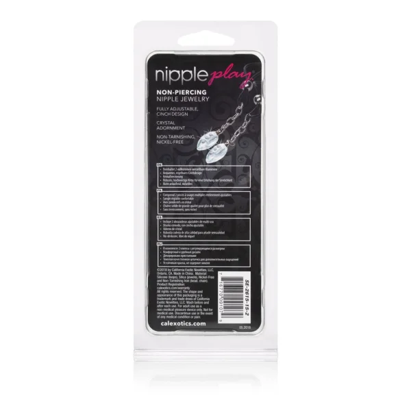 Nipple Play Non-Piercing Nipple Jewelry - Crystal Teardrop