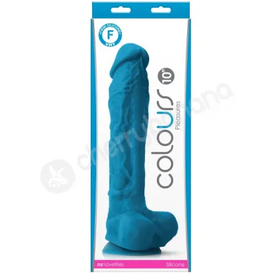 Colours Pleasures 10 Blue Realistic Dildo