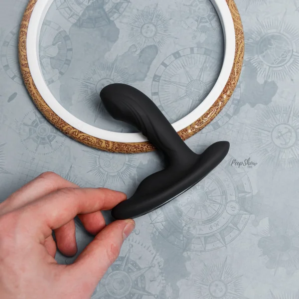 Eclipse Tapered Roller Ball Probe Silicone Vibrating Anal Probe by CalExotics - Black
