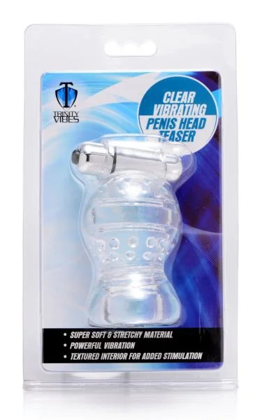 Trinity Vibes Vibrating Penis Head Teaser Clear — image 6 of 8