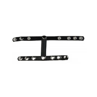 Snap on Cock And Ball Harness Black