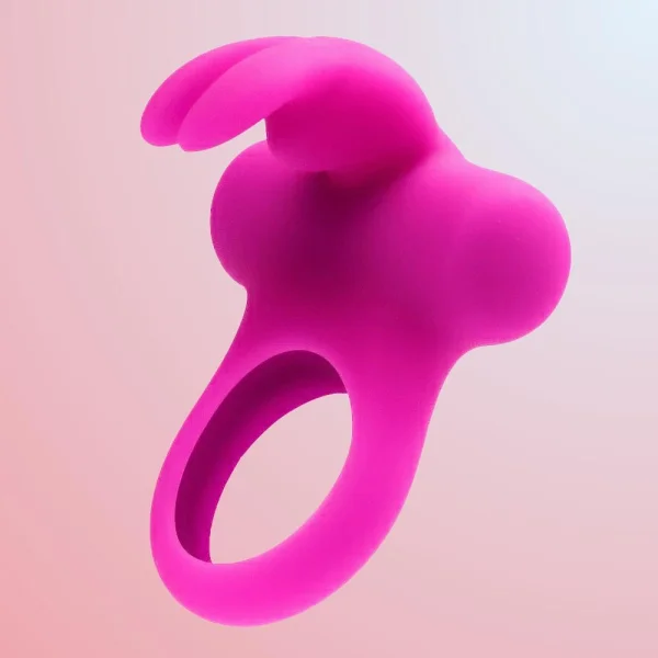 Ohhh Bunny Frisky Bunny Vibrating Cock Ring - Perfectly Purple