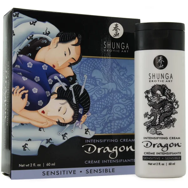 Shunga Dragon Sensitive Intensifying Cream For Couples - 2 oz
