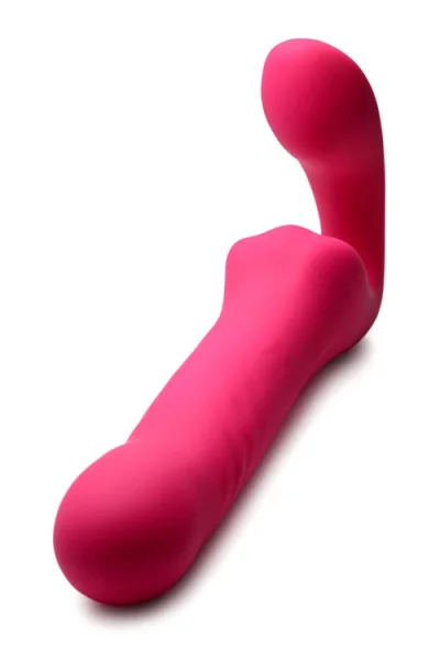 Strap U Mighty-Thrust - 9.5" Thrusting & Vibrating Strapless Strap-On with Remote Control